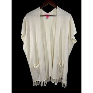Lilly Pulitzer Thrill Of The Chase  Open Front Cardigan Tatum Size  S/M‎ Wool